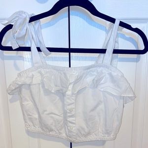 White forever 21 crop top